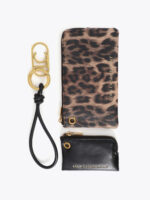 Διπλό πορτοφόλι με animal print και δέρμα BY LOLA CASADEMUNT