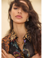 πουκάμισο με animal print και floral BY LOLA CASADEMUNT