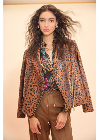 πουκάμισο με animal print και floral BY LOLA CASADEMUNT