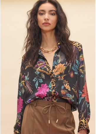 πουκάμισο με animal print και floral BY LOLA CASADEMUNT